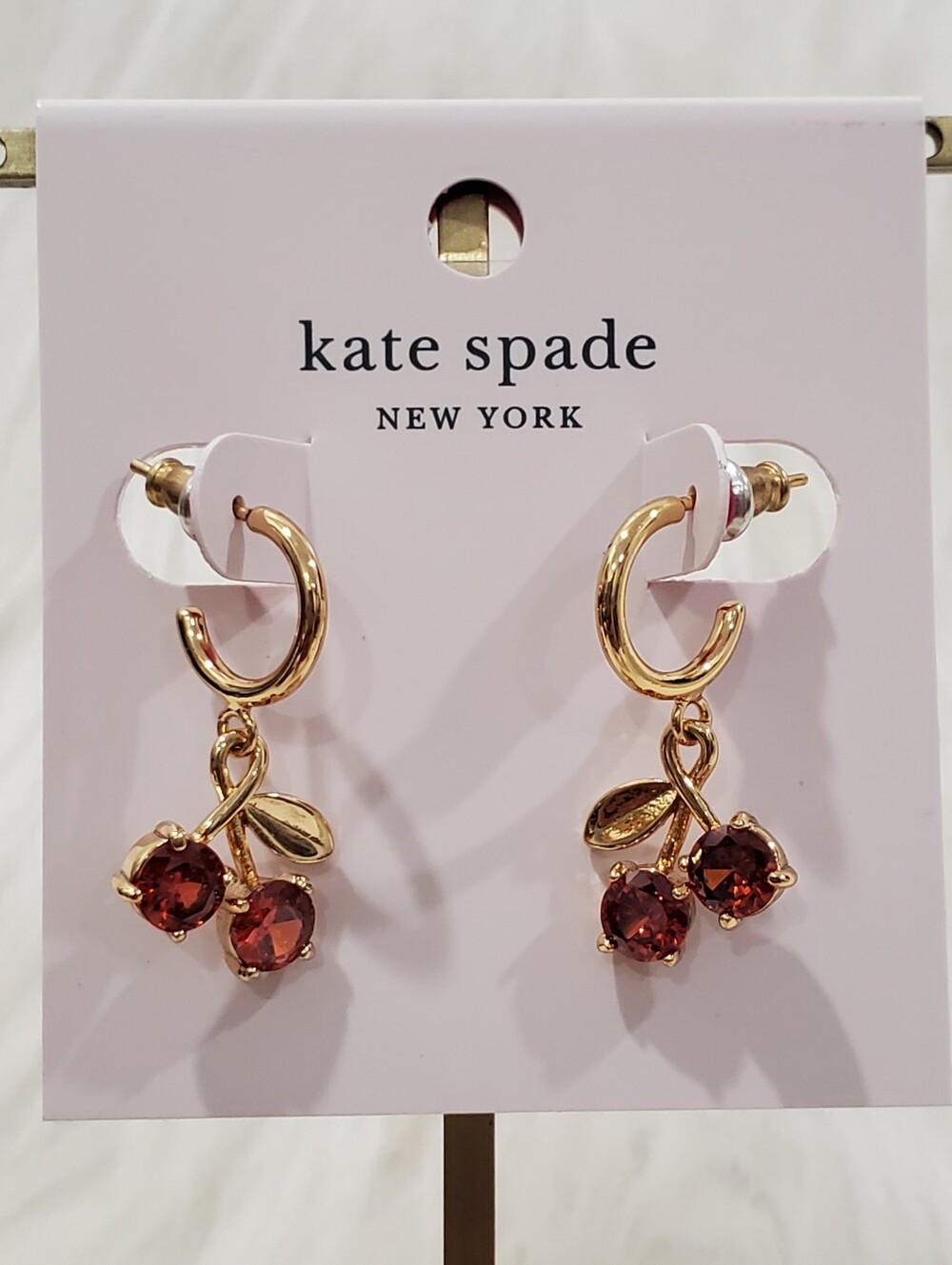 Kate Spade NY SUNDAE Cherry Huggie Earrings